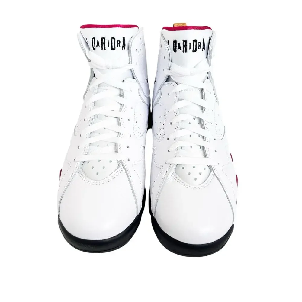 Air Jordan 7 Retro White Black Cardinal Red Sz 10.5